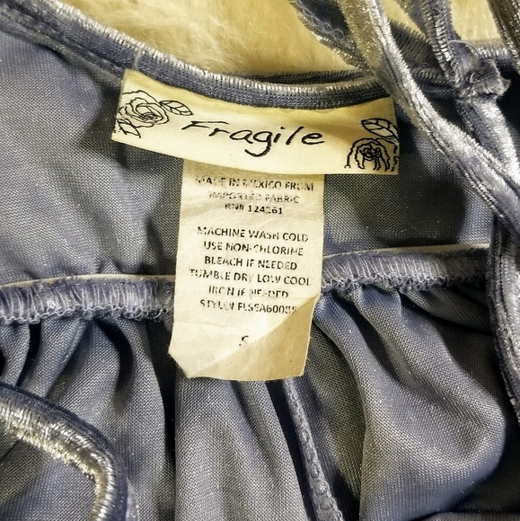 Fragile Crushed Velvet Shorts Romper - Picture 7 of 9